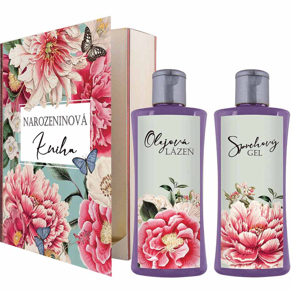 Kosmetická sada kniha k narozeninám