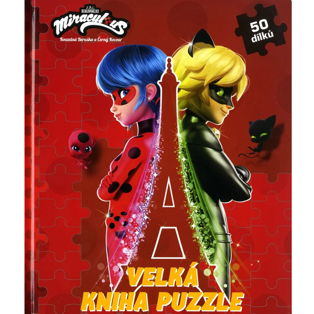 Kouzelná Beruška a Černý Kocour - Velká kniha puzzle