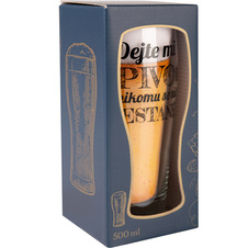 Skleněný půllitr - Dejte mi pivo a nikomu se nic nestane