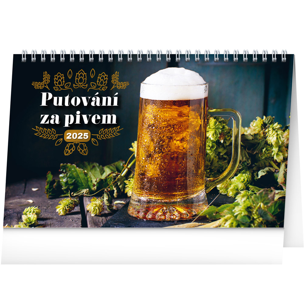 Kalendář 2025 stolní - Putování za pivem