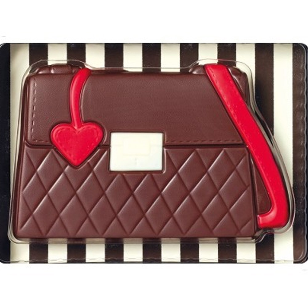 Čokoládová kabelka z tmavé čokolády