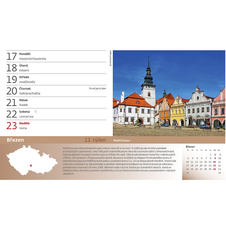 Kalendář stolní 2025 - 55 turistických nej Čech, Moravy a Slezska