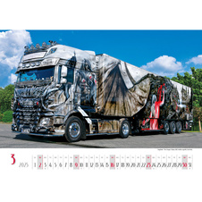 Nástěnný kalendář na rok 2025 - Trucks