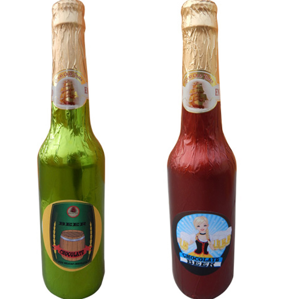 Pivní láhev z belgické čokolády 180 g