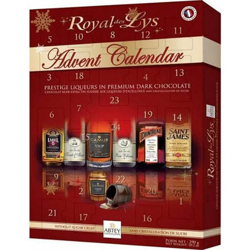 Alkoholový adventní kalendář Abtey Royal de Lys 290g