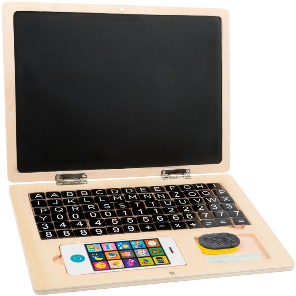 Dřevěný notebook Small Foot magnetický