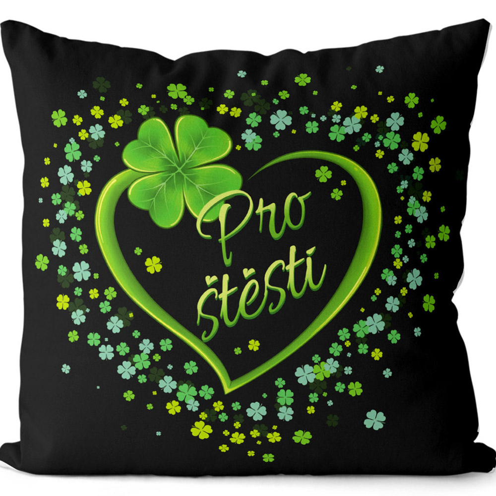 Polštář Srdce pro štěstí