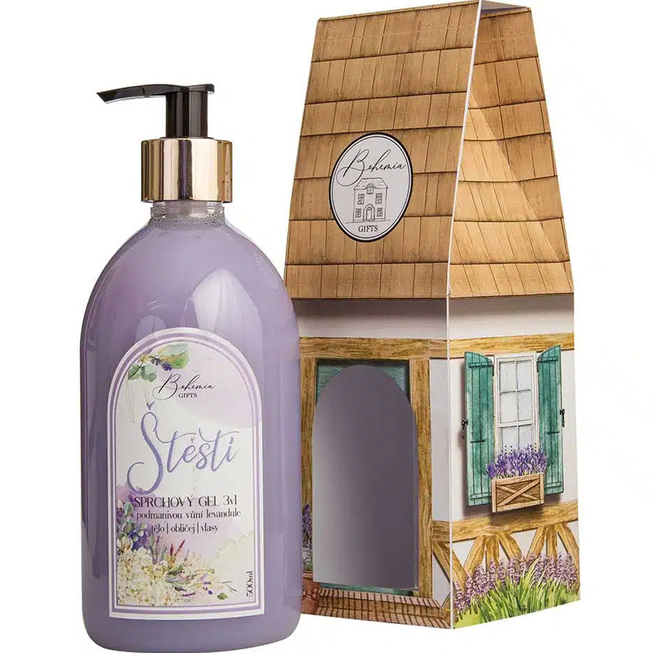 Domeček štěstí – sprchový gel 3v1 s vůní levandule 500 ml