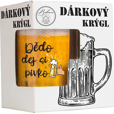 Dárkový půllitr (krýgl) v krabičce – Pro dědečka