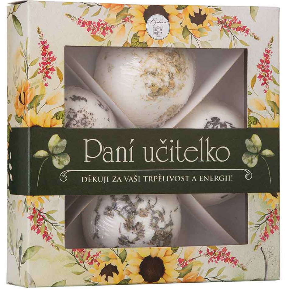 Kosmetický balíček pro paní učitelku – 4x pralinky do vany