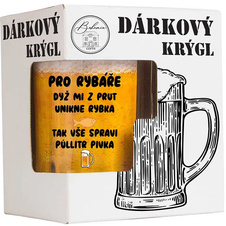 Dárkový půllitr (krýgl) v krabičce pro rybáře