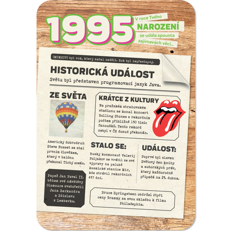 Retro přání - 1995