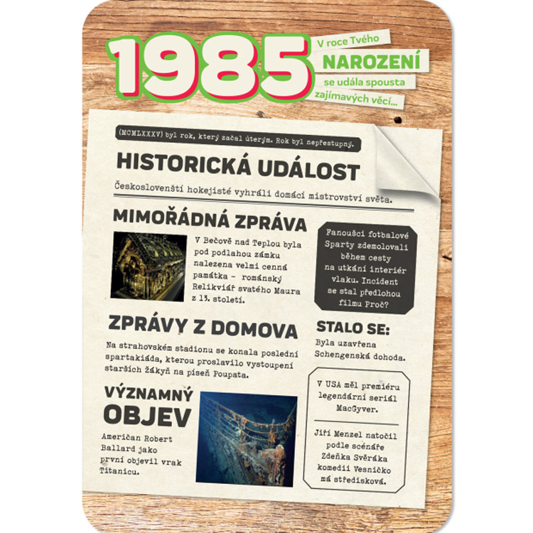 Retro přání - 1985