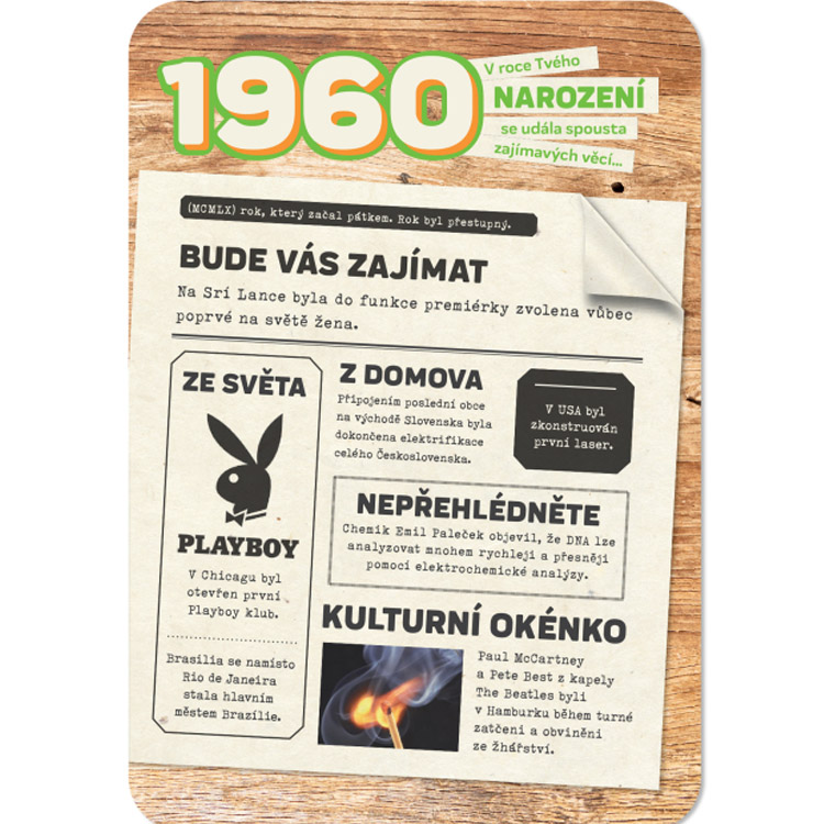 Retro přání - 1960