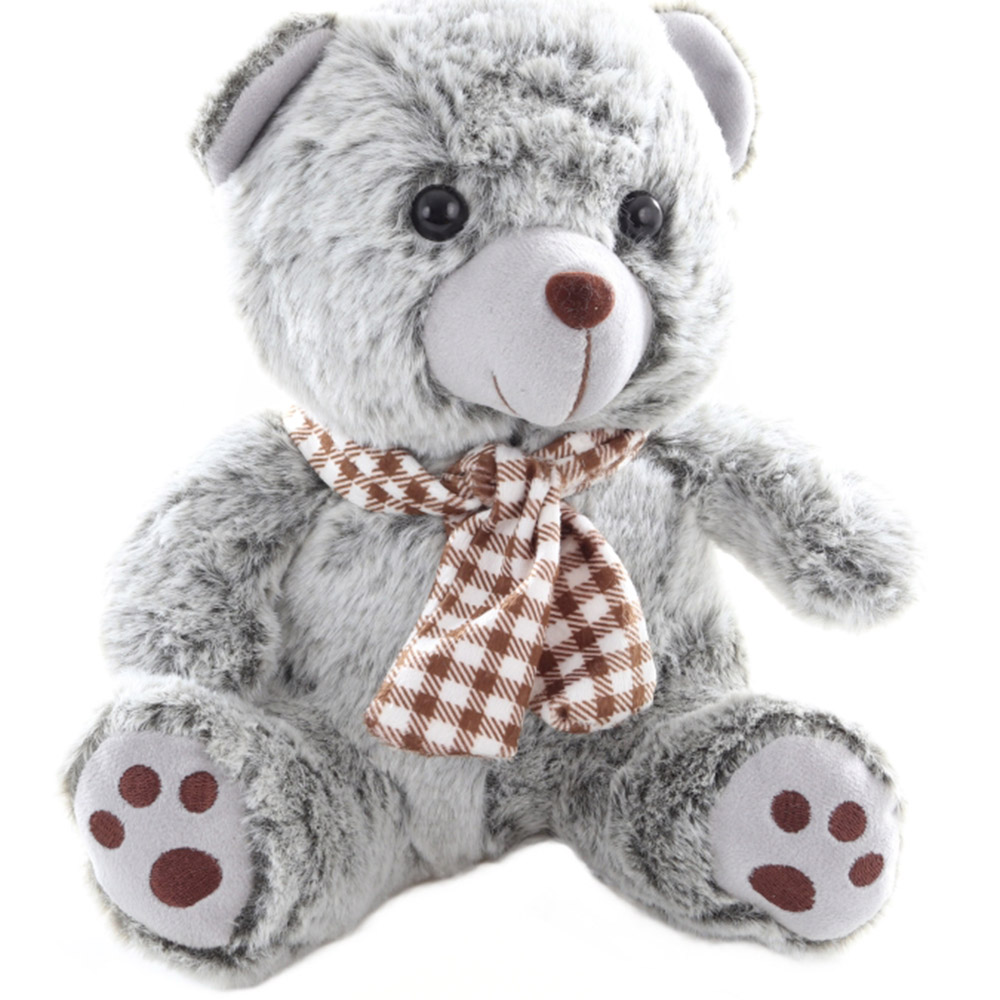 Plyšový medvídek šedivý - 25 cm