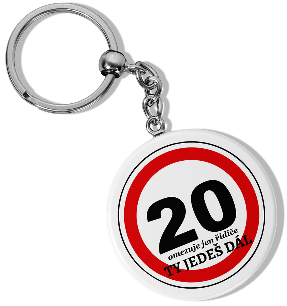 Klíčenka kulatá - Ty jedeš dál 20