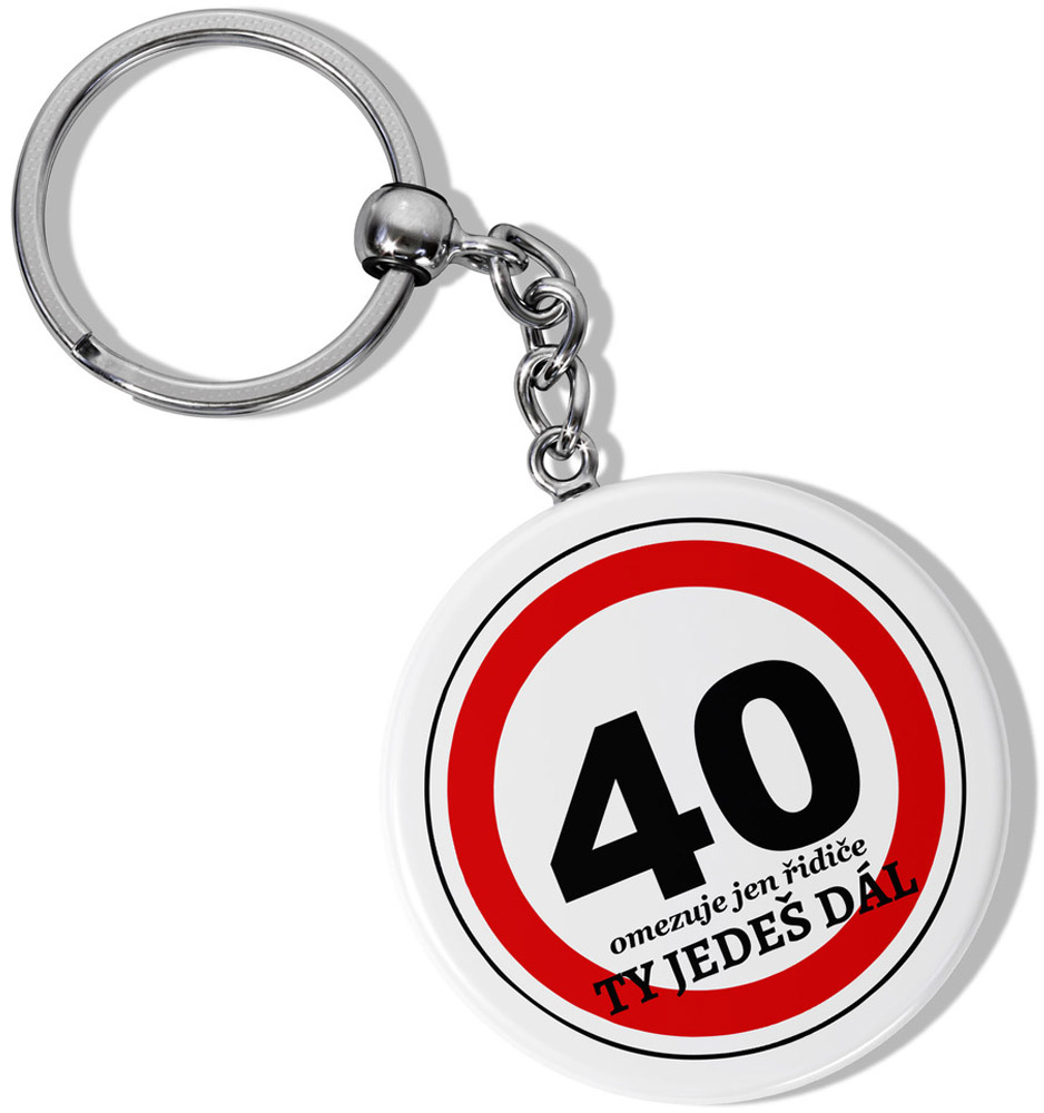 Klíčenka kulatá - Ty jedeš dál 40