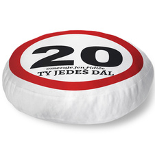 Polštář kulatý 20 - Ty jedeš dál