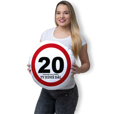 Polštář kulatý 20 - Ty jedeš dál
