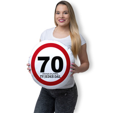Polštář kulatý 70 - Ty jedeš dál