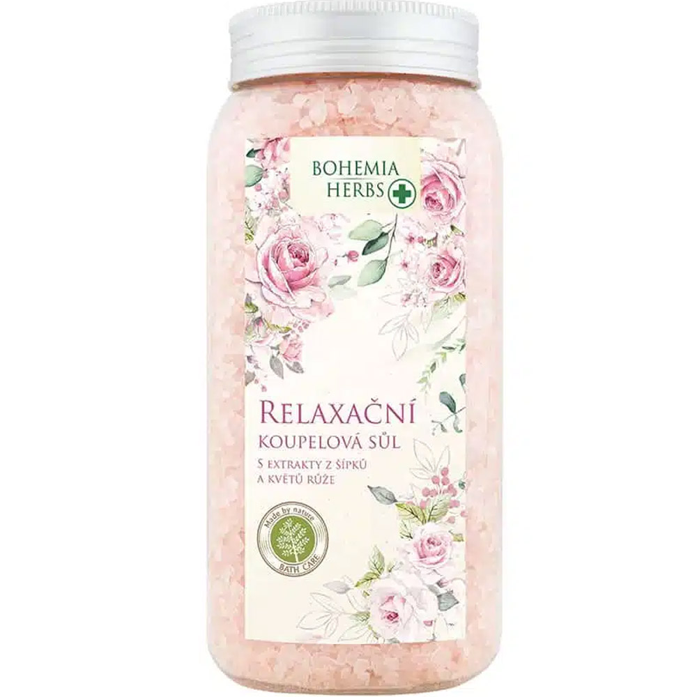 Koupelová sůl s extrakty z plodů šípku a květů růže 900 g