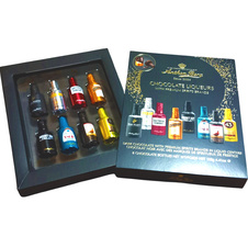 Čokoládové lahvičky plněné alkoholem