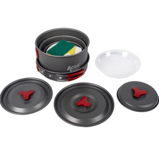Camping set nádobí alluminium pro 3-4 osoby