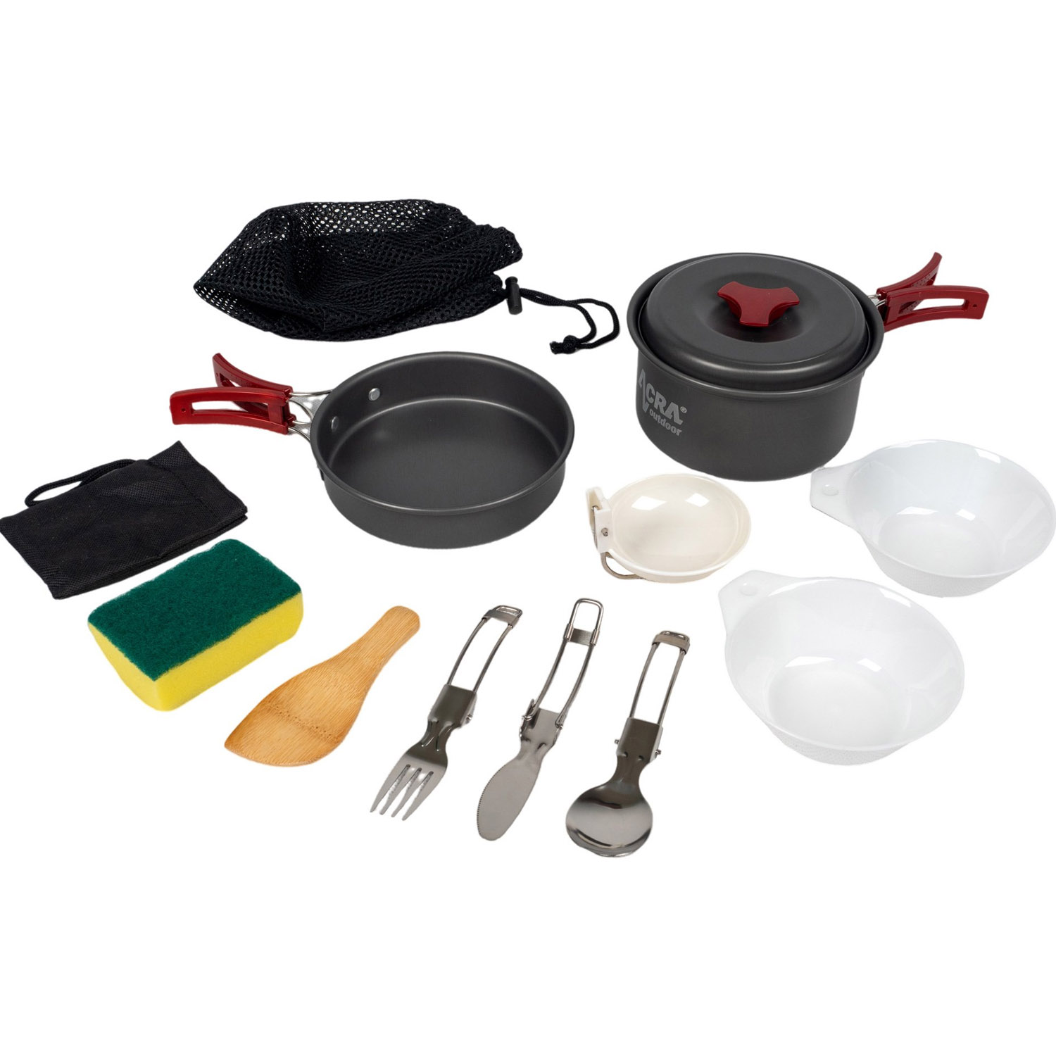Camping set nádobí alluminium pro 1-2 osoby