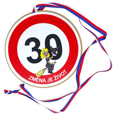Medaile k 30. narozeninám pro ženu