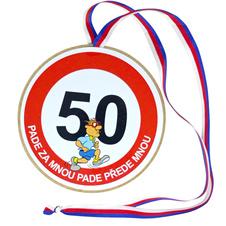 Medaile k 50. narozeninám pro muže