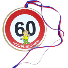 Medaile k 60. narozeninám pro muže