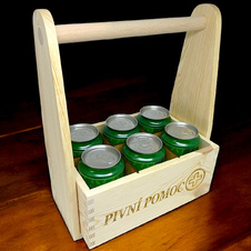 Pivní nosič na 6 piv - PIVNÍ POMOC