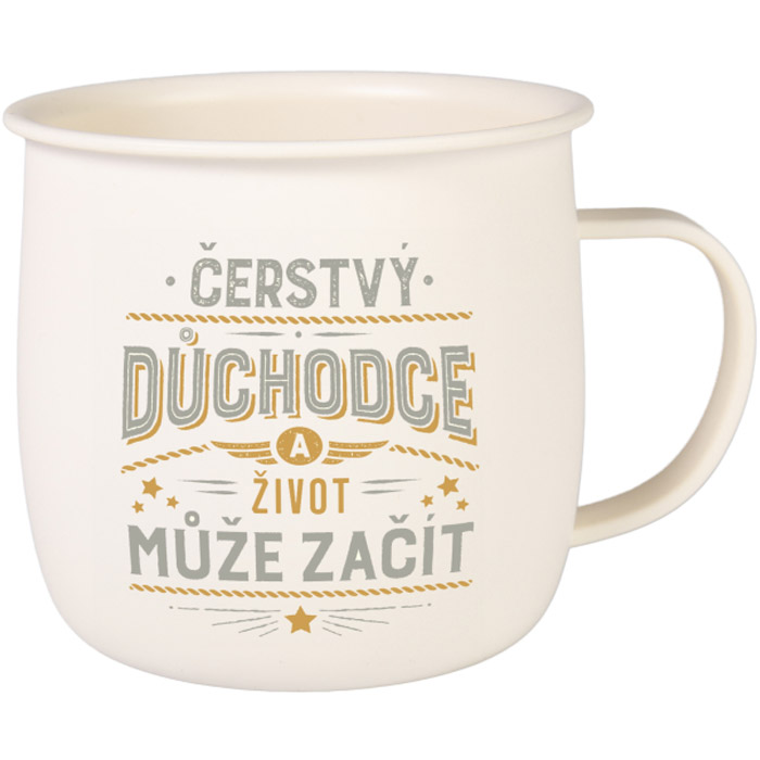 Outdoorový hrnek - Důchodce