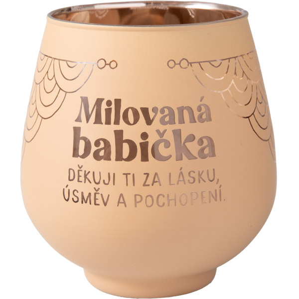 Zrcadlový svícen - Milovaná babička