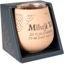 Zrcadlový svícen - Miluji Tě