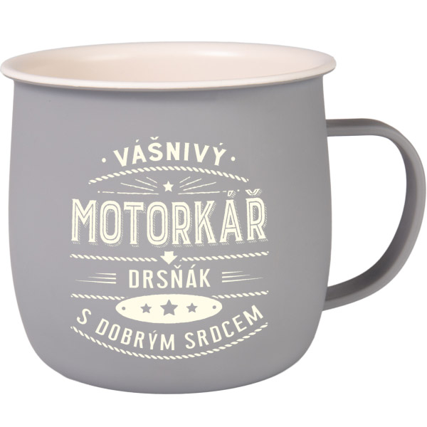 Outdoorový hrnek - Motorkář