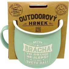 Outdoorový hrnek - Bezva brácha