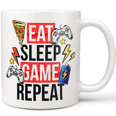 Hrnek - Eat, sleep, game, repeat