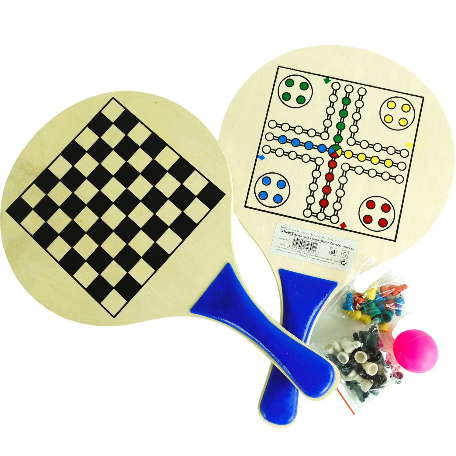 Pálky na plážový tenis a společenské hry