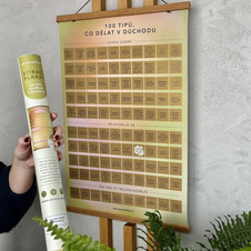 Stírací plakát - 100 tipů, co dělat v důchodu