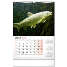 Kalendář 2026 nástěnný: Rybářský 33 x 46 cm