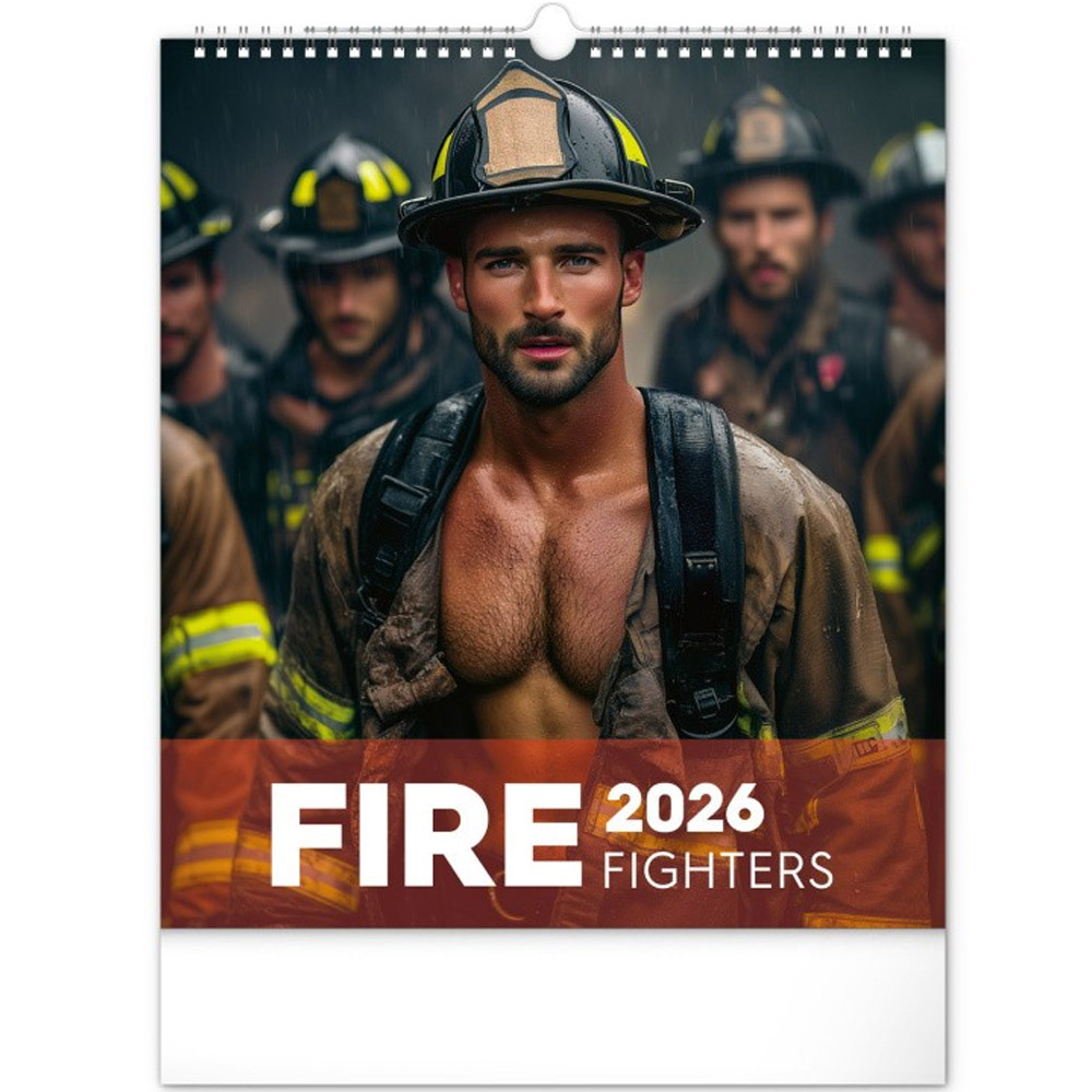 Kalendář 2026 nástěnný: Dreamy Firefighters, 30 x 34 cm