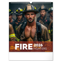 Kalendář 2026 nástěnný: Dreamy Firefighters, 30 x 34 cm