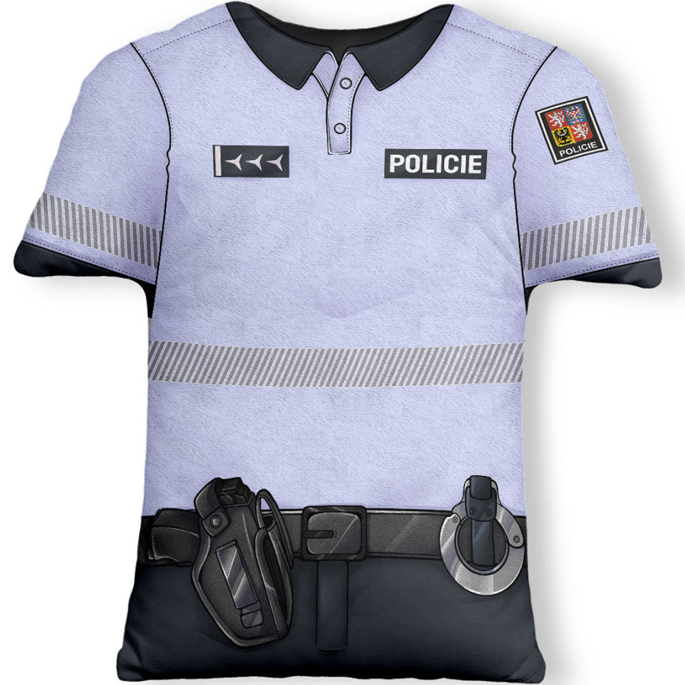 3D polštář Torzo - Policie