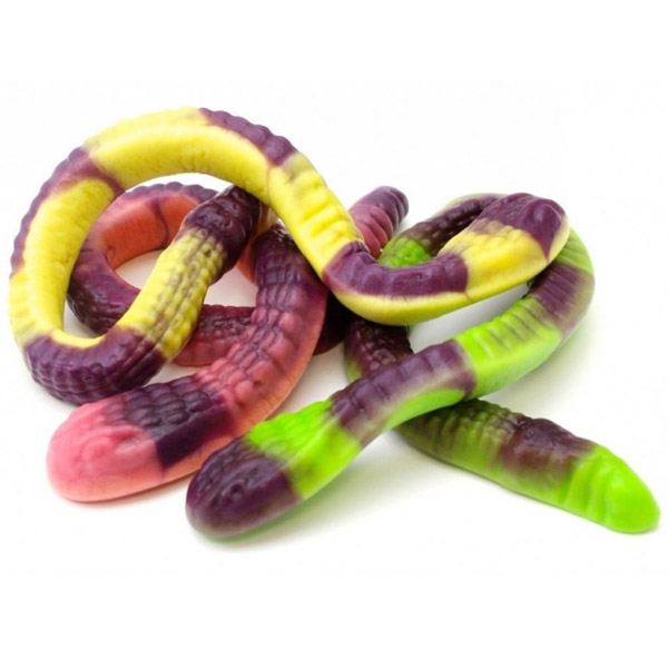 Ovocné želé ve tvaru anakondy