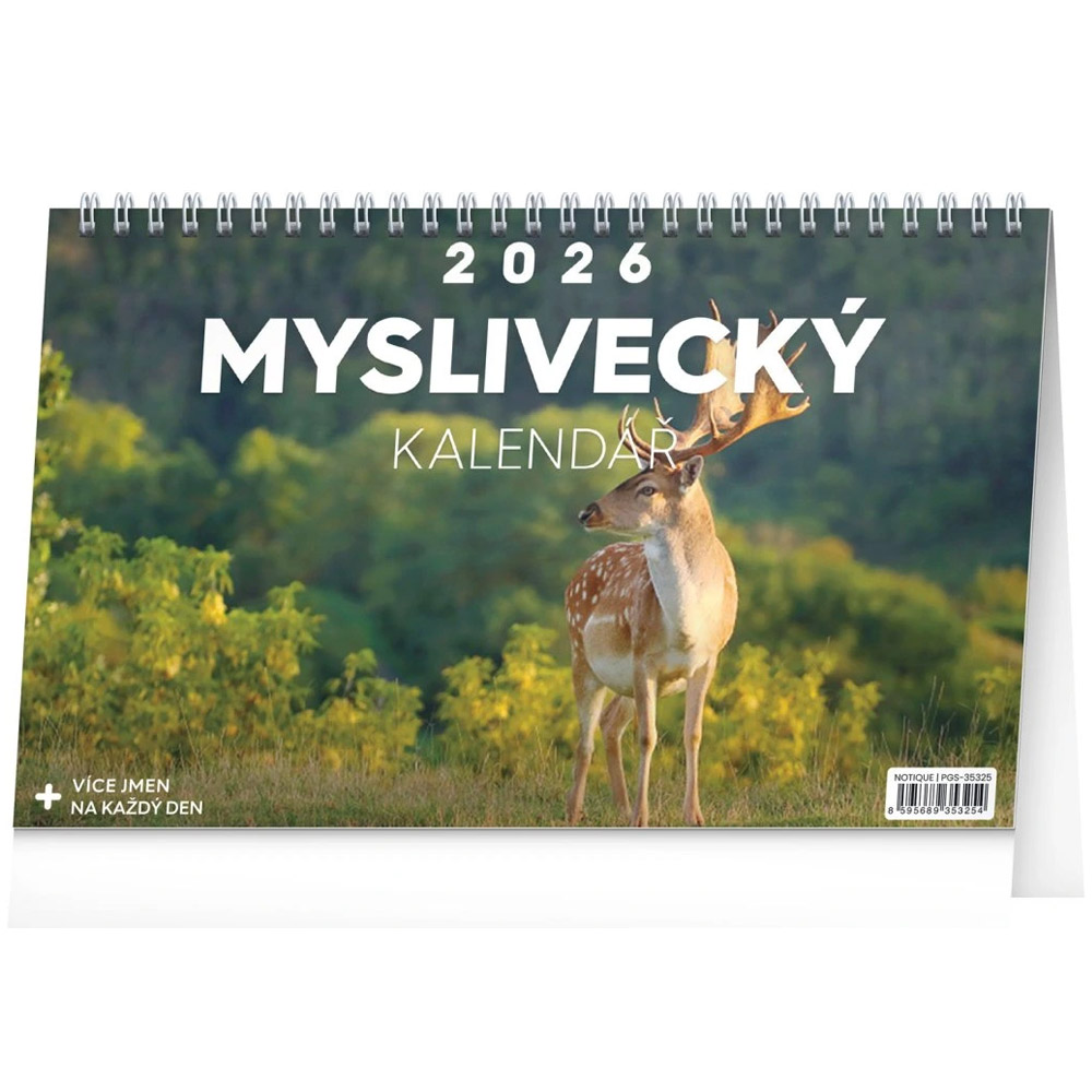Kalendář 2026 stolní: Myslivecký, 23 x 14,5 cm