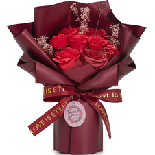 Velká kytice mýdlových růží  - Láska je věčná