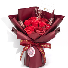 Velká kytice mýdlových růží  - Láska je věčná