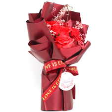 Velká kytice mýdlových růží  - Láska je věčná