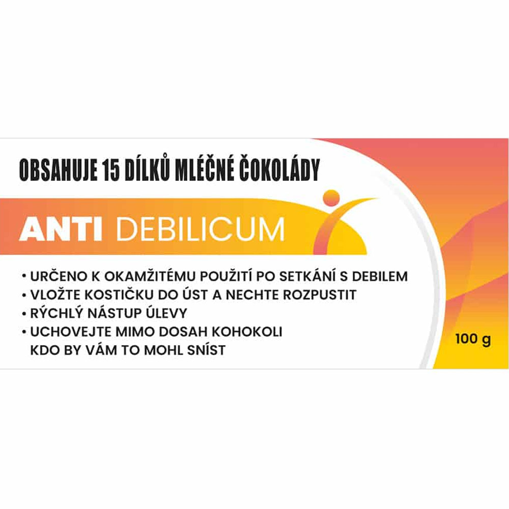 Dárková mléčná čokoláda 100 g – anti-debilicum